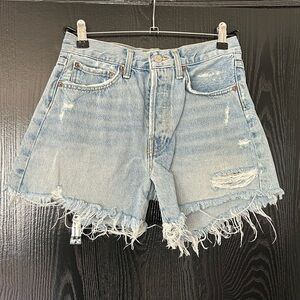Agolde Parker Long Denim Shorts